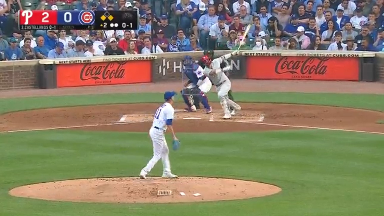 Phillies' Nick Castellanos CRUSHES a three-run homer to extend lead over Cubs