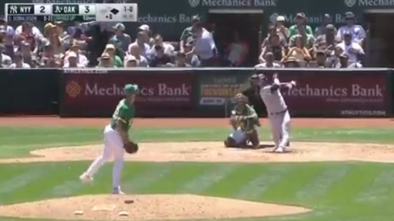 Yankees' Josh Donaldson CRUSHES a two-run homer to grab lead over Athletics