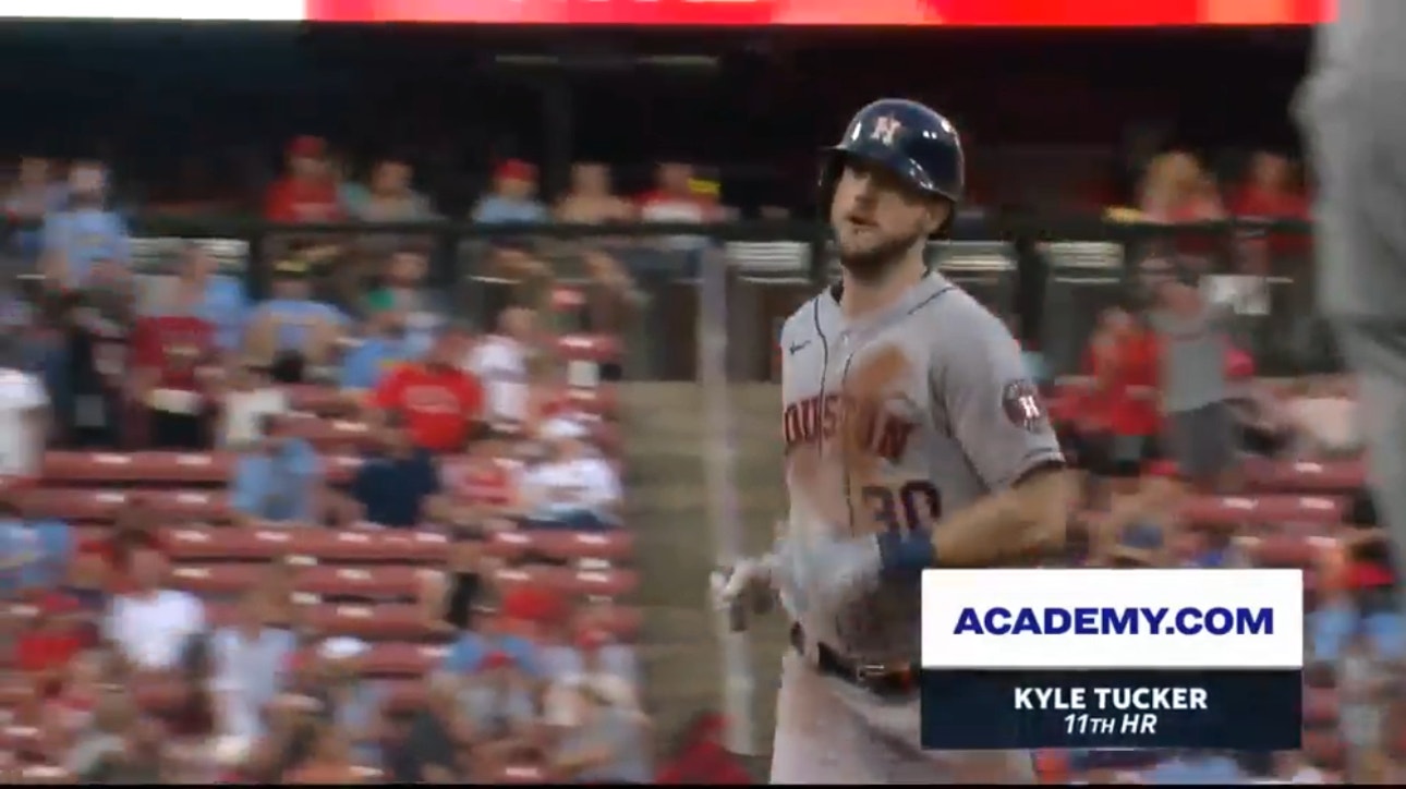 Kyle Tucker CRUSHES a 3-run homer to extend the Astros' lead over the Cardinals