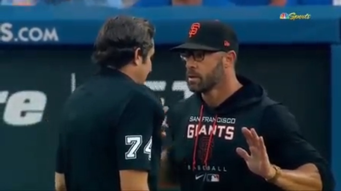 Giants manager Gabe Kapler and J.D. Davis ejected after arguing with the umpire