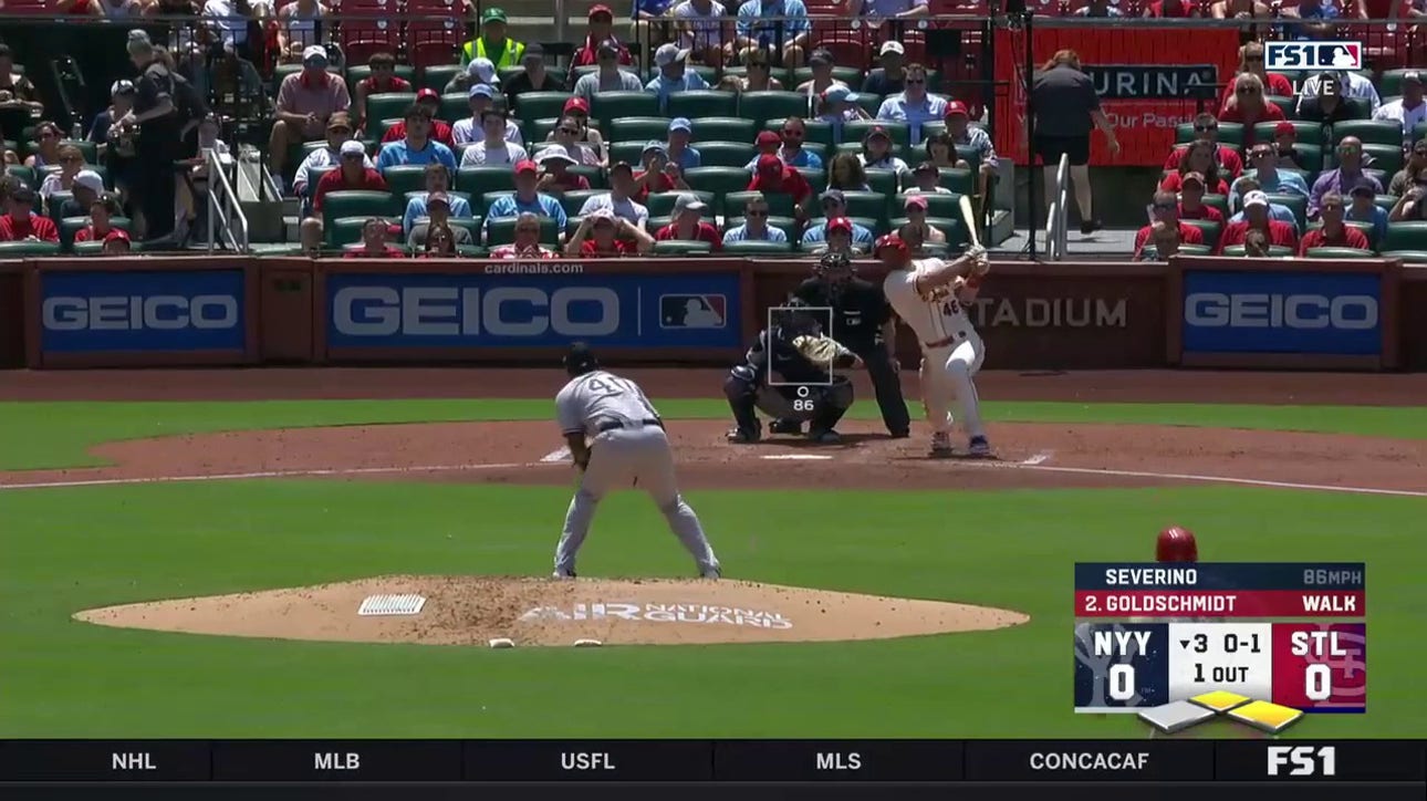 Paul Goldschmidt smacks his 15th homer of the season as Cardinals strike first against Yankees