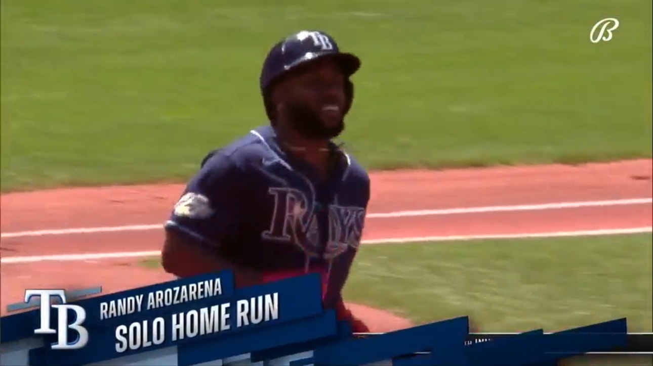 Randy Arozarena CRUSHES a solo homer to give the Rays an early lead over the Mariners