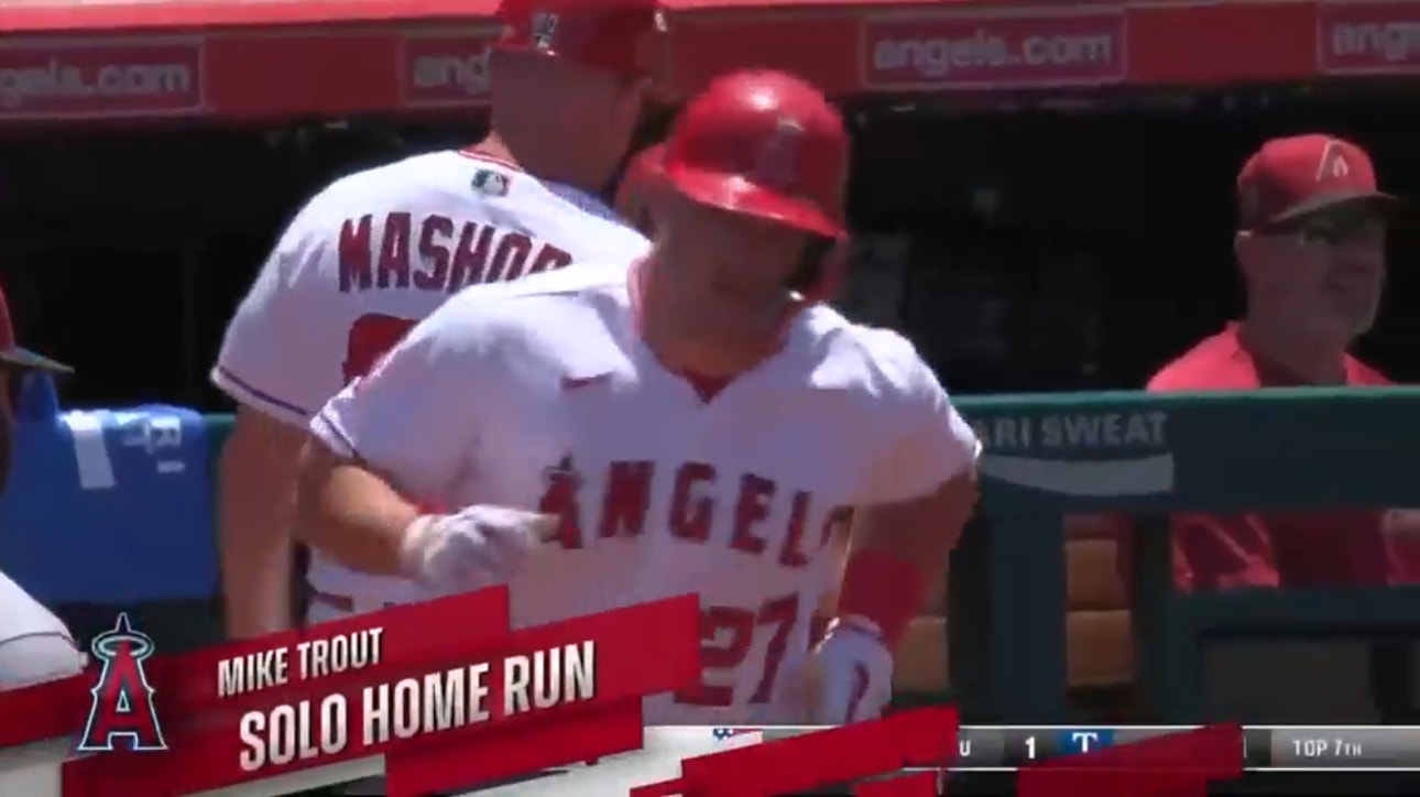 Mike Trout CRUSHES a 436-foot solo home run to get the Angels started vs. Diamondbacks