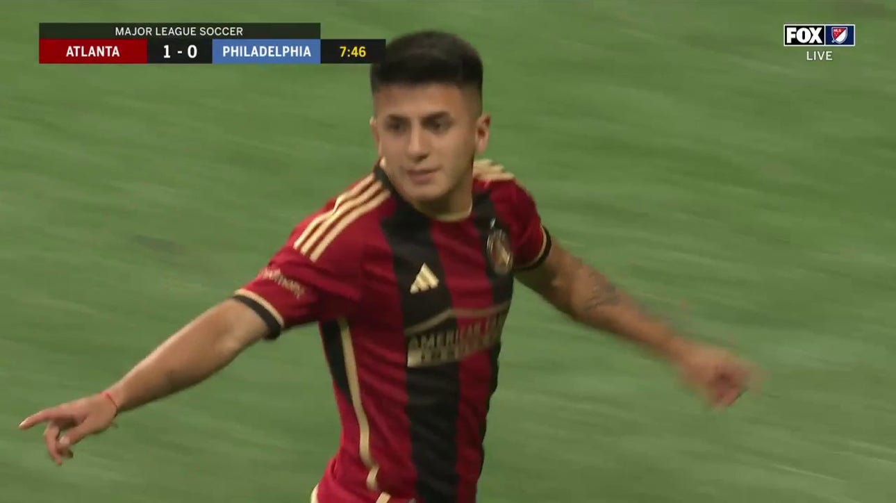 Thiago Almada drills a WICKED volley as Atlanta United grabs an early 1-0 lead over Philadelphia Union