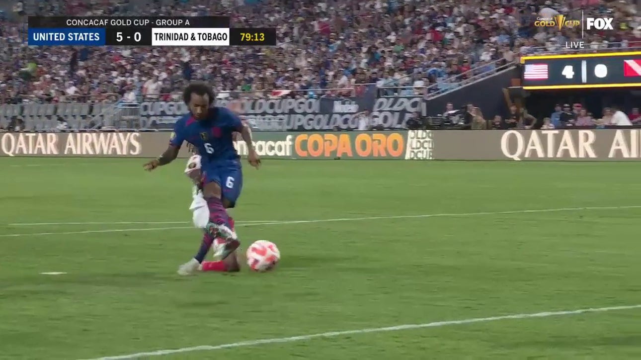 Gianluca Busio scores his first international goal to give the USMNT a 5-0 lead over Trinidad and Tobago