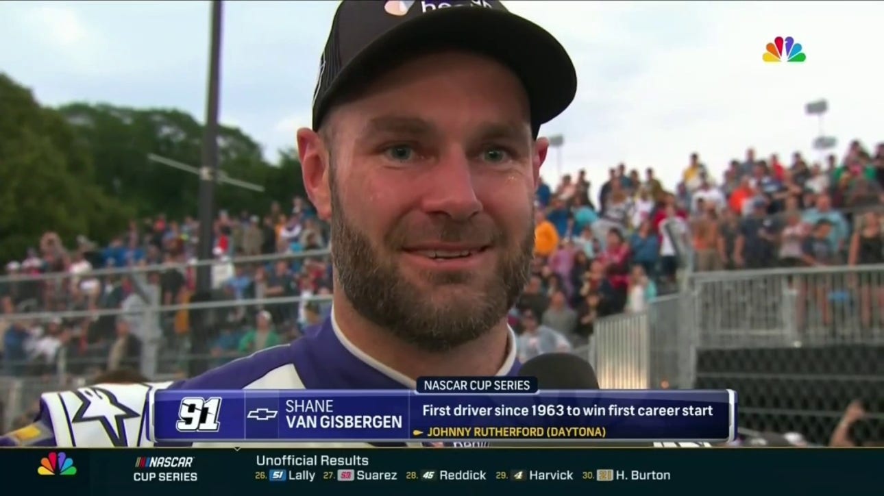 'This is what you dream of' - Shane van Gisbergen after becoming the first driver since 1963 to win first career start
