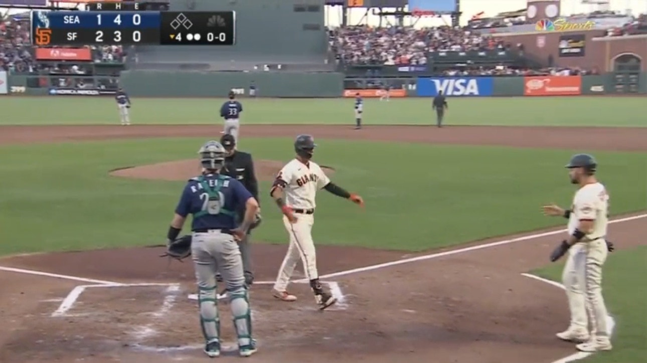 Giants' Blake Sabol RIPS a solo homer to give them the lead over the Mariners