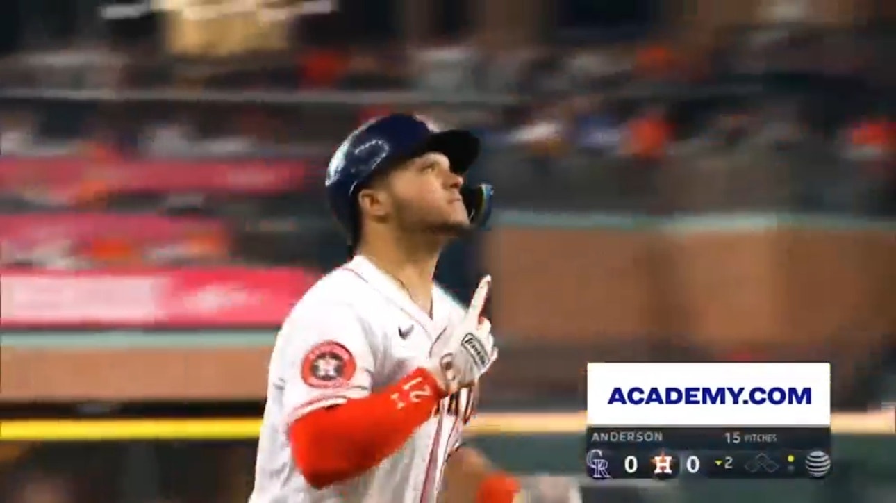 Astros' Yainer Diaz crushes two homers vs. the Rockies