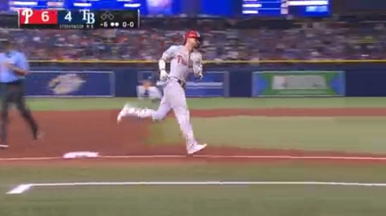 Nick Castellanos CRUSHES a solo homer to extend the Phillies' lead over the Rays
