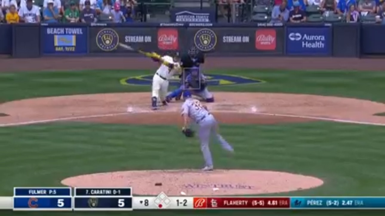 Victor Caratini's homer proves to be the x-factor in Brewers' 6-5 win over the Cubs