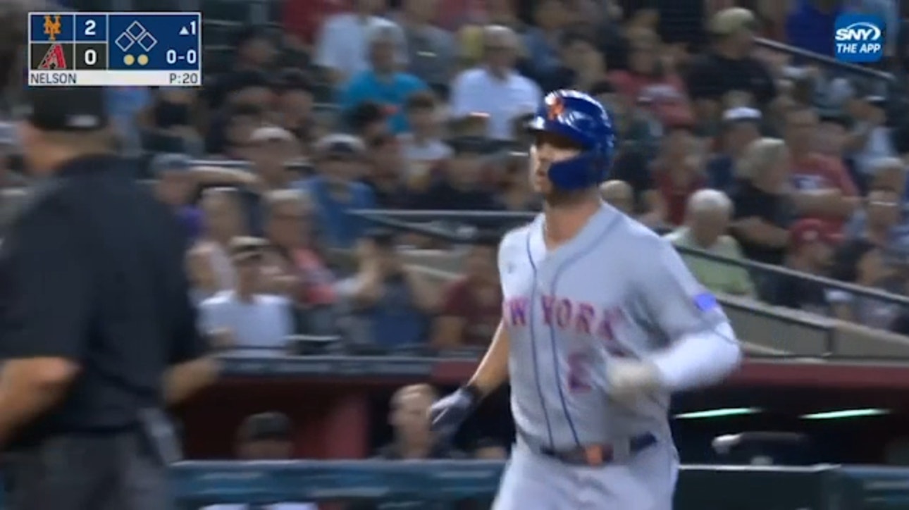 Pete Alonso crushes his 26th home run of the season to give the Mets an early 2-0 lead over the Diamondbacks.