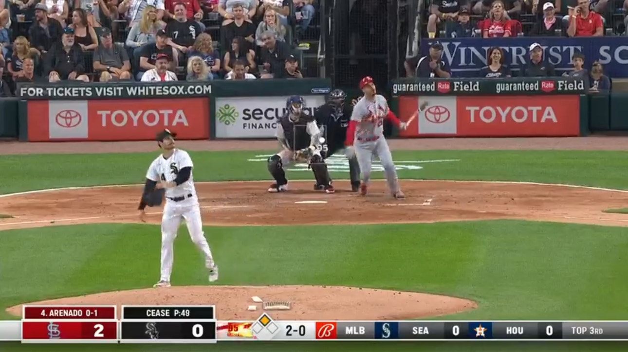 Nolan Arenado LAUNCHES a two-run home run to add to the Cardinals' lead over the White Sox