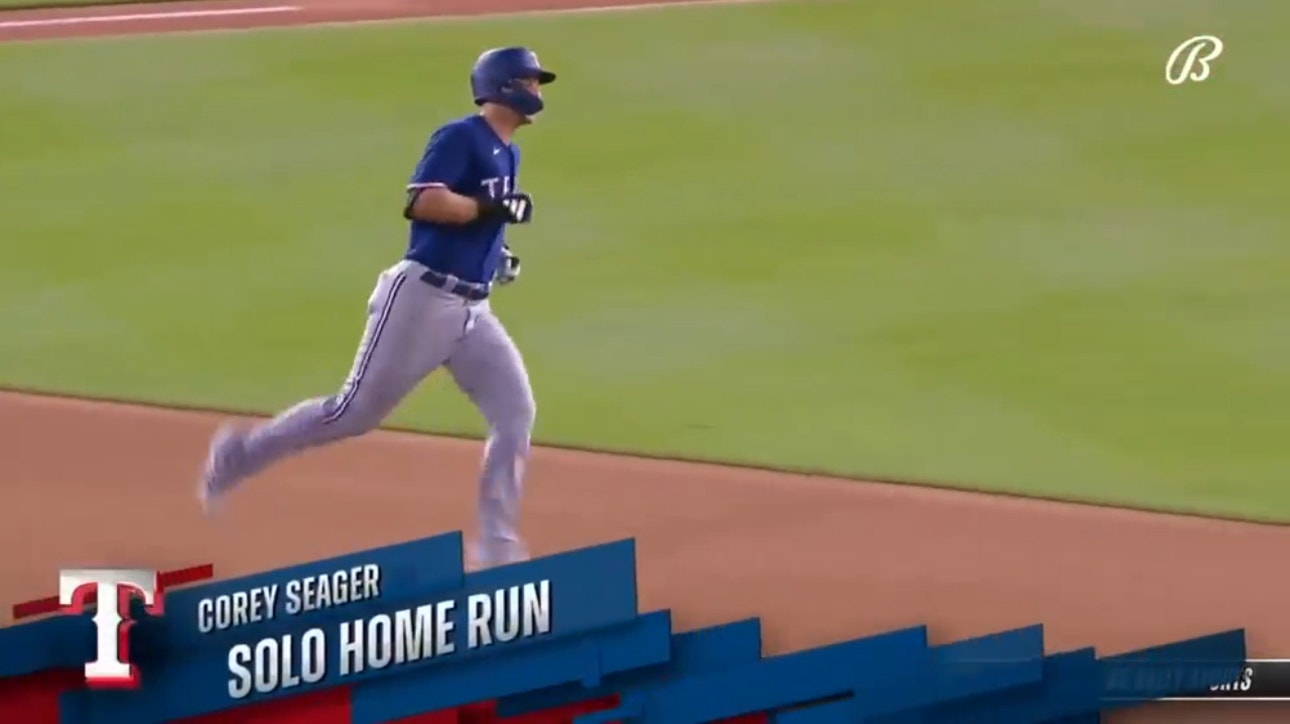 Corey Seager RIPS a solo homer to extend the Rangers' lead over the Nationals