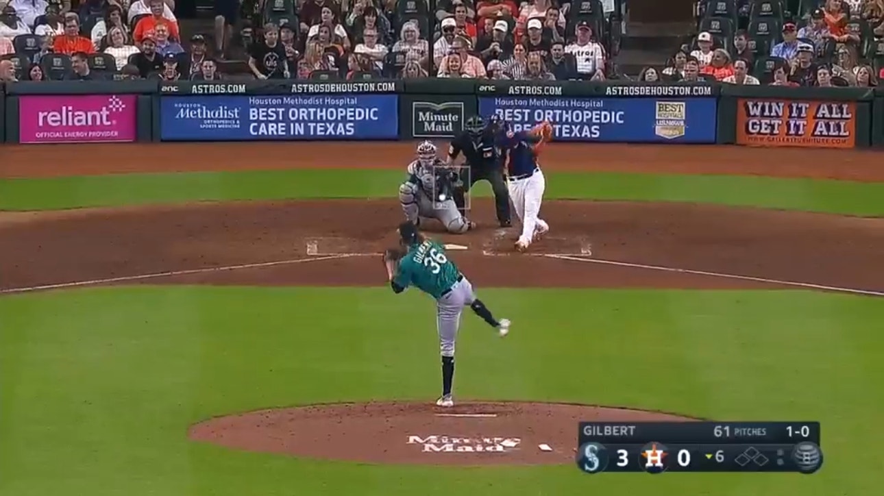 Martín Maldonado crushes a solo homer to trim the Astros' deficit against the Mariners