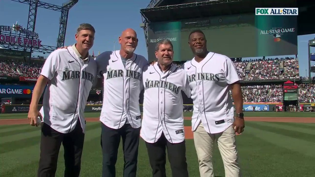 2023 MLB All-Star Game: Edgar Martínez, Ken Griffey Jr. throw ceremonial first pitch