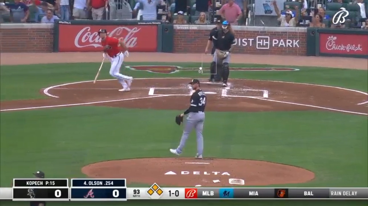 Matt Olson hits a GRAND SLAM to give the Braves an early lead over the White Sox