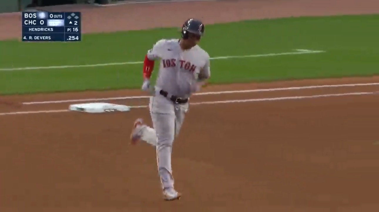 
Rafael Devers and Adam Duvall smash home runs to put the Red Sox up 2-0 over the Cubs