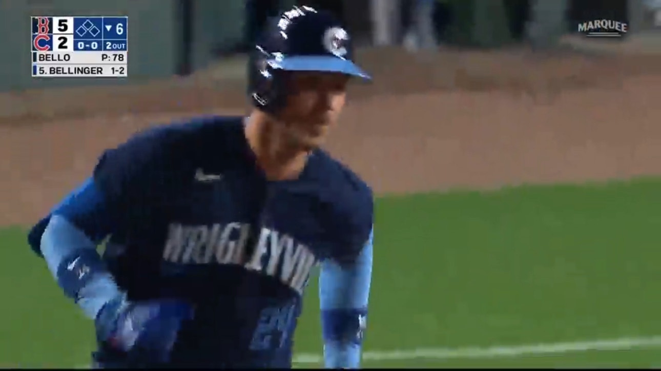 Cubs' Cody Bellinger belts two solo home runs through six innings against the Red Sox