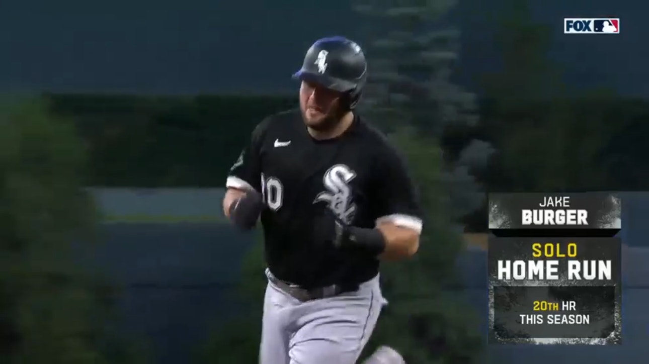 Jake Burger CRANKS a solo homer to give the White Sox the lead over the Braves
