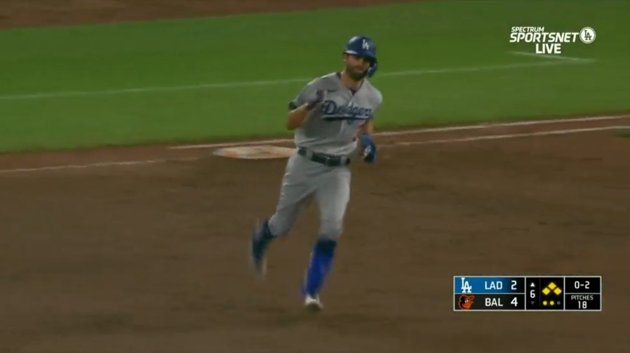 Dodgers' Chris Taylor hits a MONSTROUS go-ahead GRAND SLAM against the Orioles 