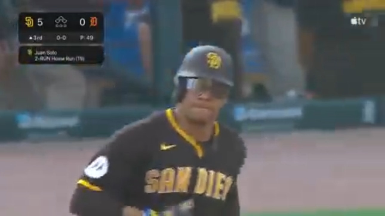 Juan Soto smashes his second home run 463 FEET and extends the Padres' lead over the Tigers