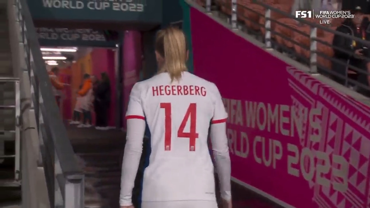 Norway star Ada Hegerberg was spotted walking back into the tunnel before kickoff vs. Switzerland