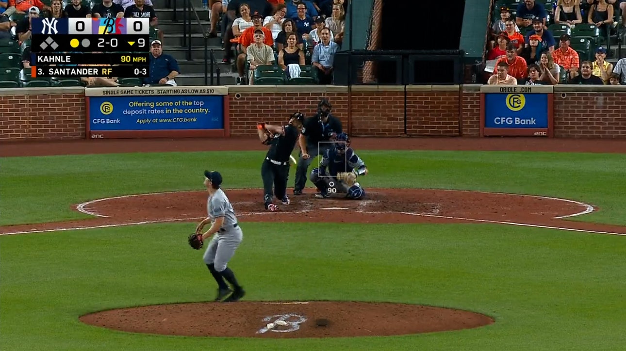 Anthony Santander blasts a solo home run to help the Orioles walk-off the Yankees
