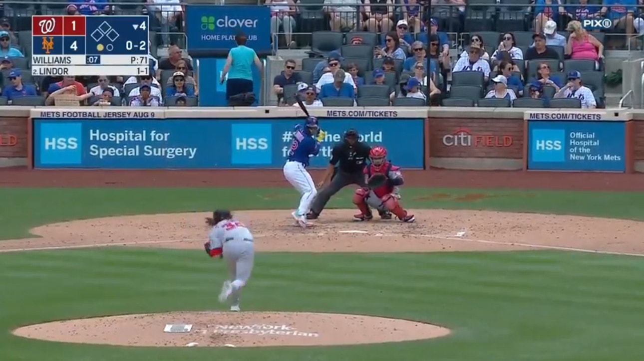 Francisco Lindor blasts a solo home run to extend the Mets' lead over the Nationals
