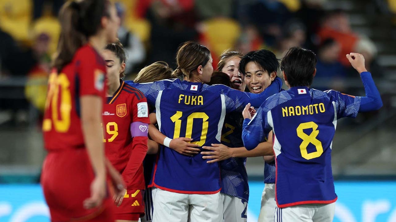 Japan takes a 3-0 lead vs. Spain in the first half after goals by Riko Ueki and Hinata Miyazawa