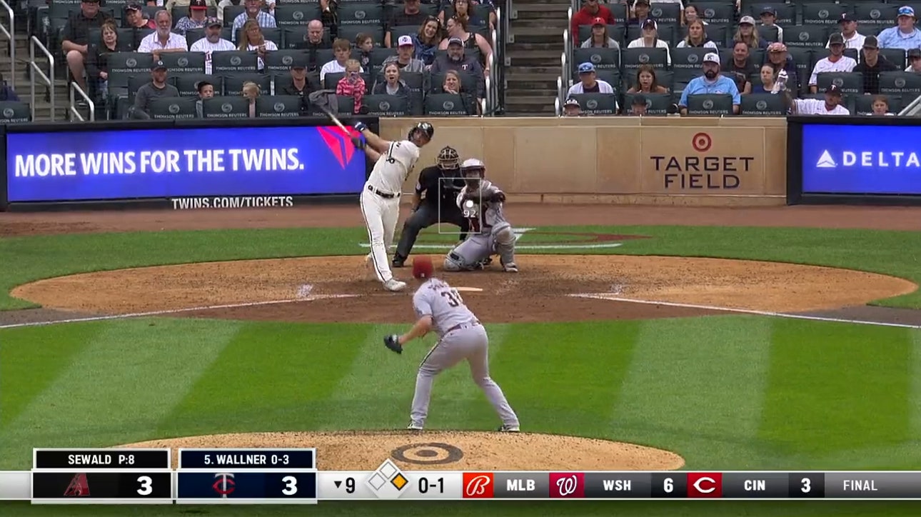 Matt Wallner crushes a two-run walk-off home run to help the Twins defeat the Diamondbacks