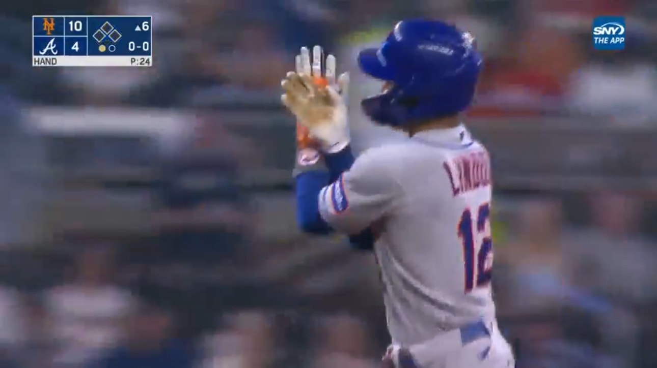 Francisco Lindor crushes a three-run homer, extending the Mets' lead over the Braves