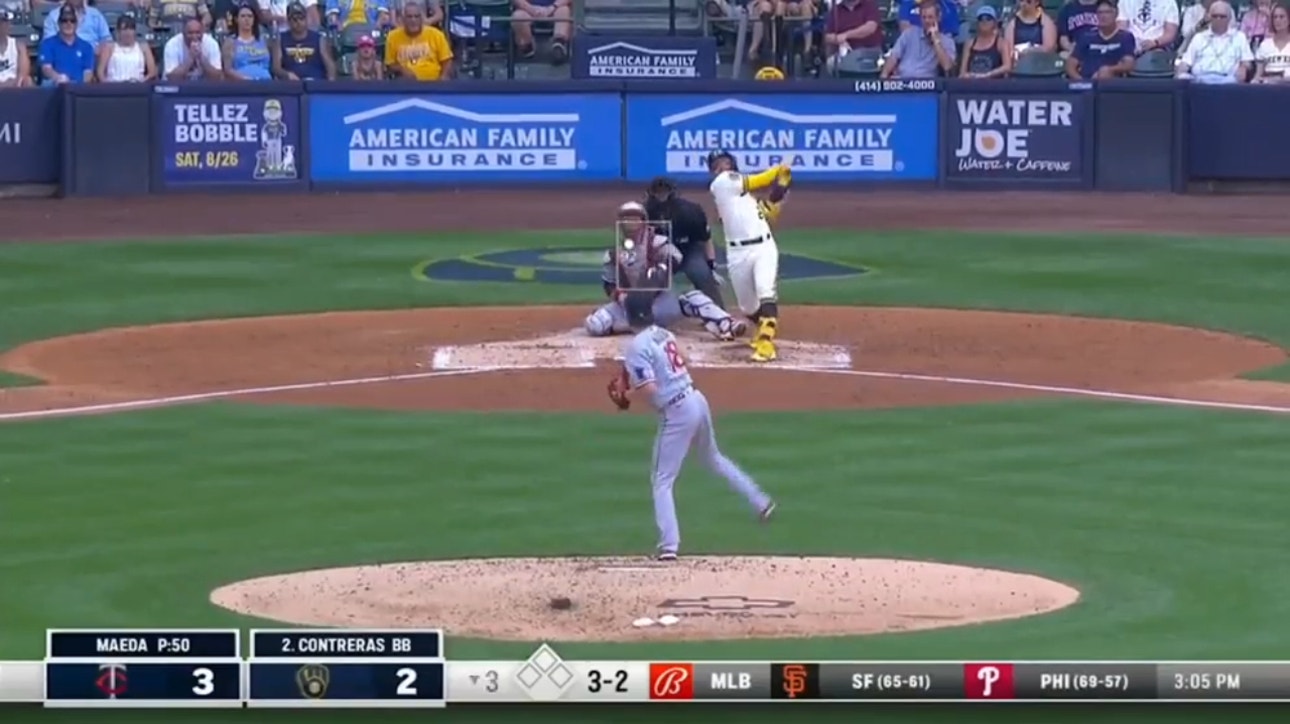 William Contreras SMACKS a solo homer as the Brewers respond against the Twins.