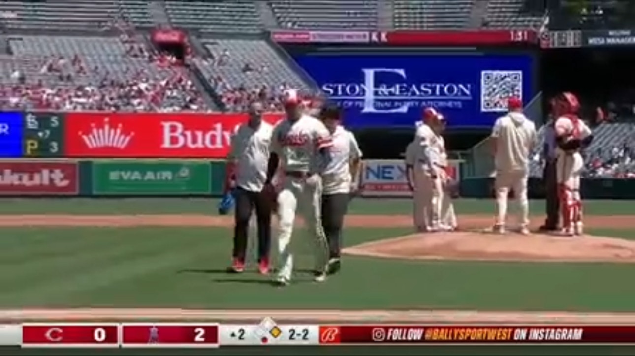 Angels' Shohei Ohtani exits start vs. Reds with 'arm fatigue'