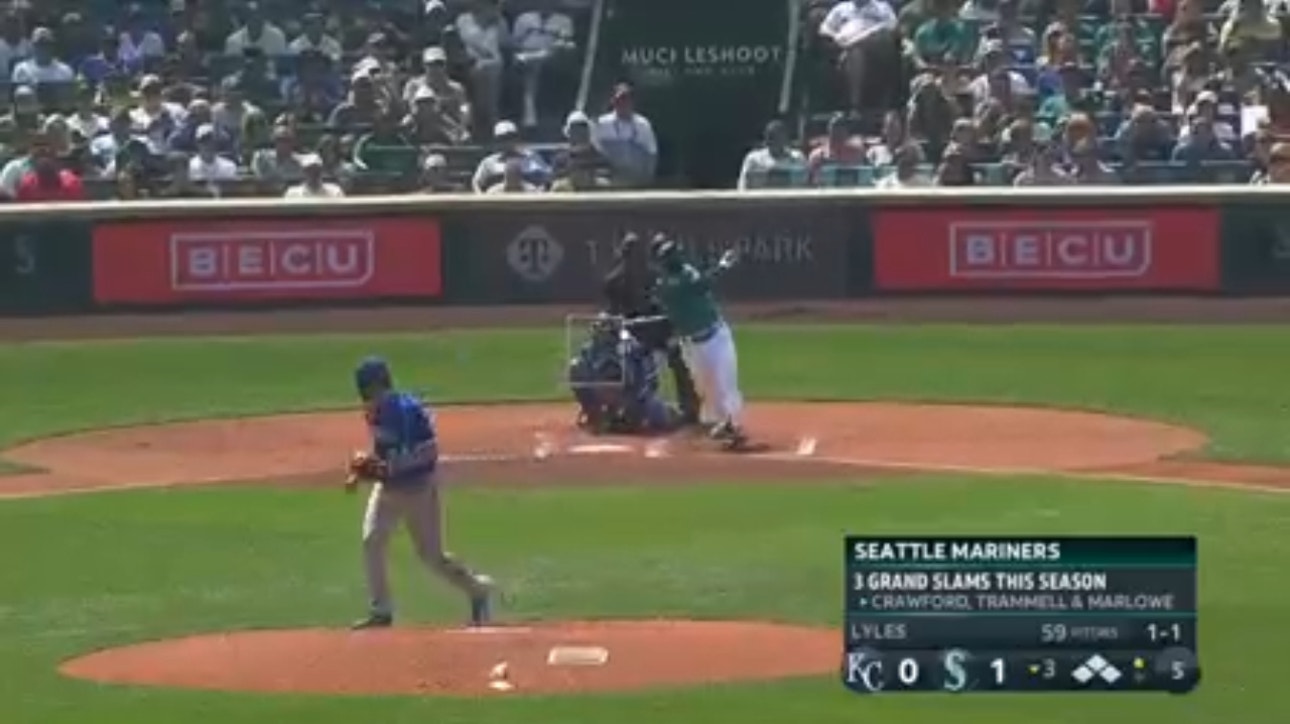 Teoscar Hernandez hits a GRAND SLAM to extend the Mariners' lead over the Royals