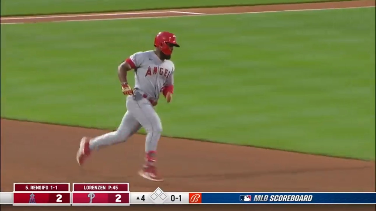 Luis Rengifo crushes his second homer and gives the Angels the lead vs. the Phillies