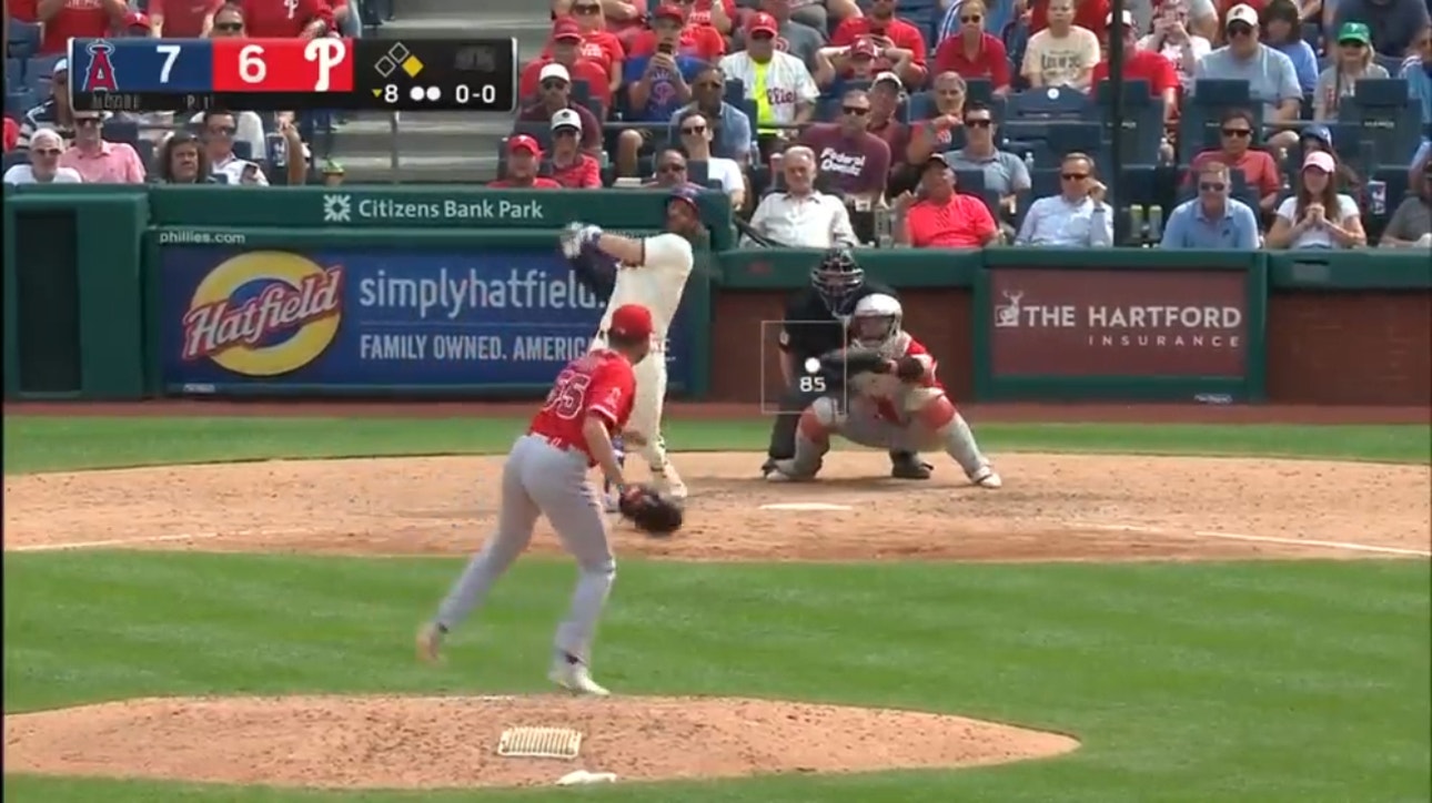 Phillies' Bryce Harper smacks his 300th homer to help regain the lead against the Angels