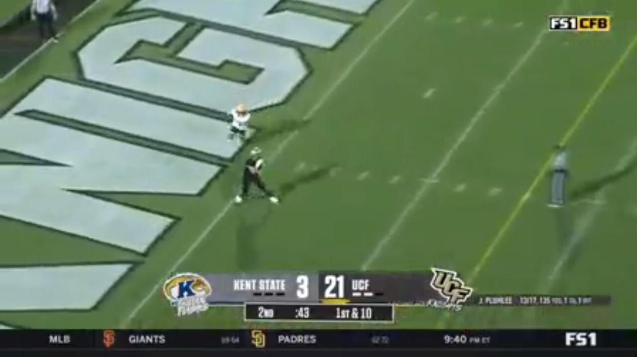 UCF's John Rhys Plumlee connects with Alec Holler for an 18-yard touchdown to extend the lead vs. Kent State