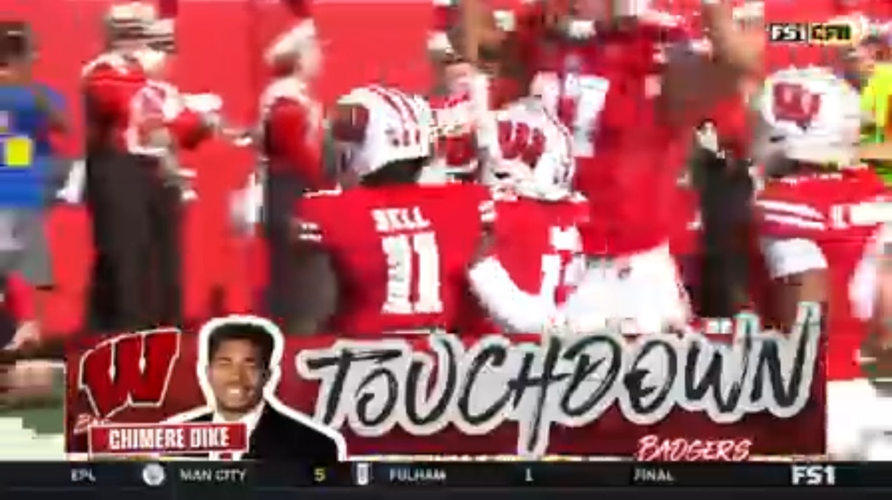 Tanner Mordecai finds Chimere Dike for a 29-yard TD to give Wisconsin the lead vs. Buffalo