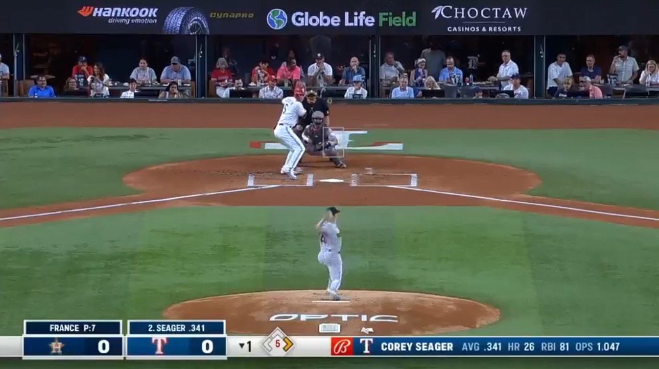 Corey Seager smashes a two-run home run as the Rangers grab the lead over the Astros