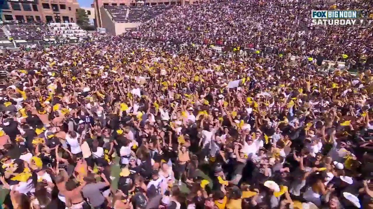 Colorado Fans RUSH Folsom Field after first home victory under Deion Sanders