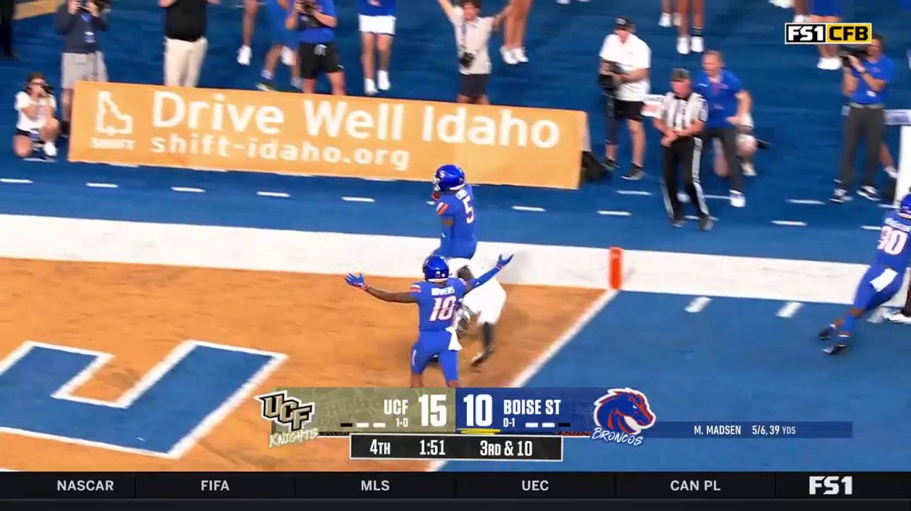 Maddux Madsen finds Stefan Cobbs for a 28-yard touchdown as Boise State grabs a lead over UCF
