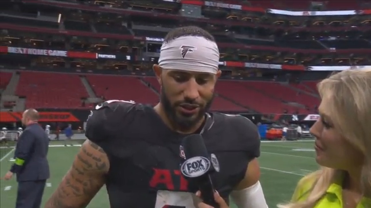Falcons' Jessie Bates III after defeating the Panthers, 24-10 | Postgame Interview