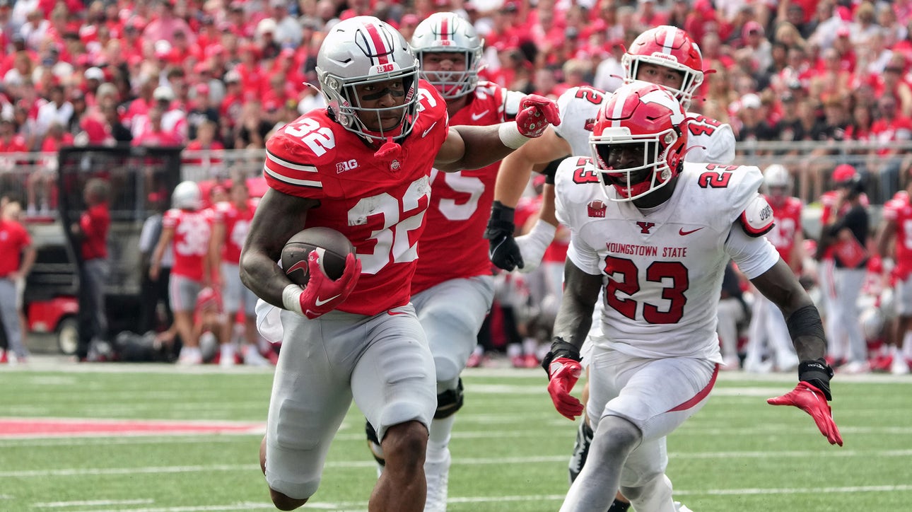 Ohio state's TreVeyon Henderson and Chip Trayanum combine for 144 yards and three touchdowns in win vs. Western Kentucky