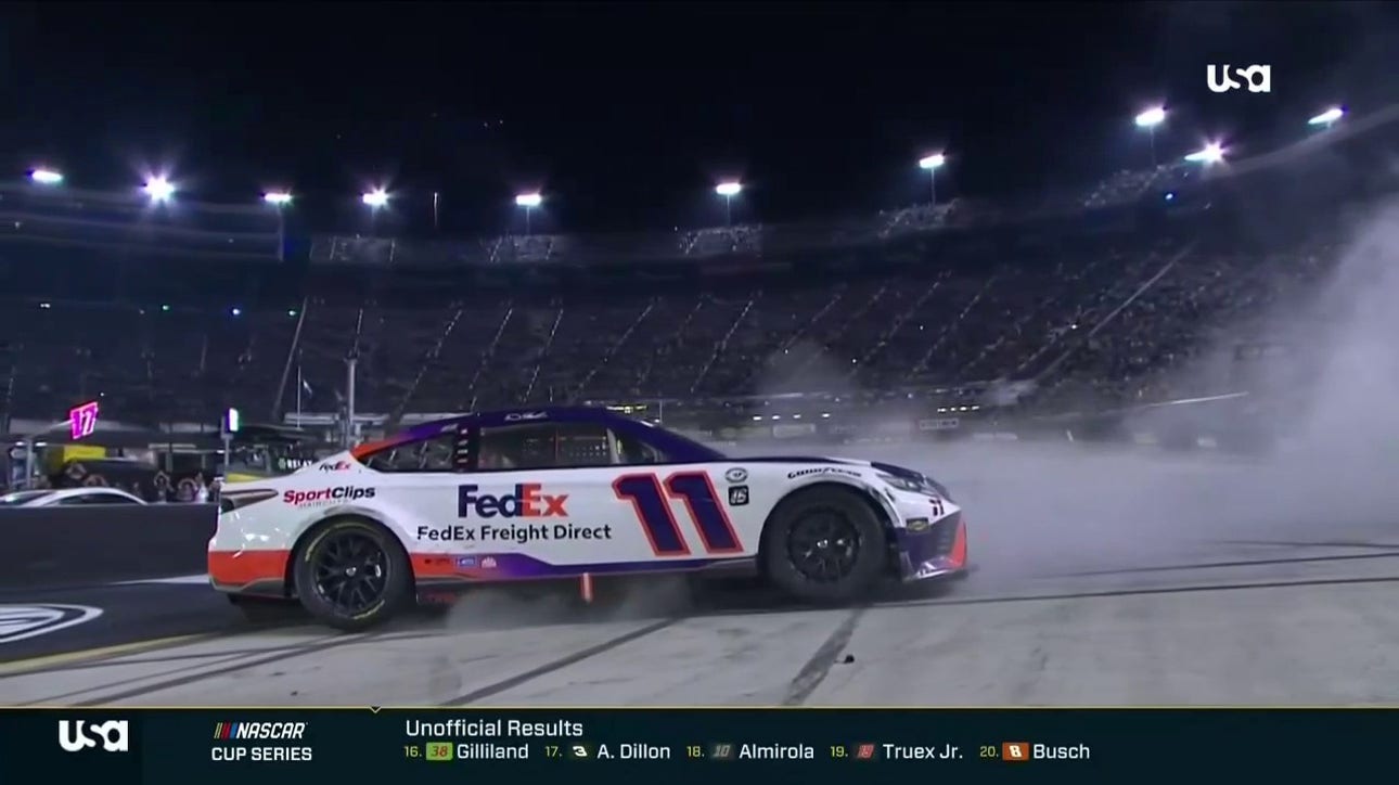 FINAL LAPS: Denny Hamlin wins Bass Pro Shops Night Race | NASCAR on FOX