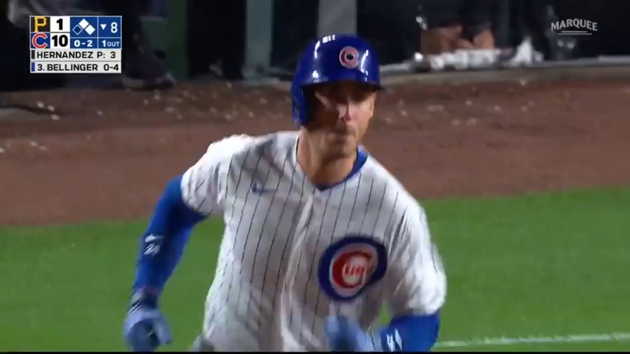 Cody Bellinger BLASTS a three-run homer to extend the Cubs' lead over the Pirates