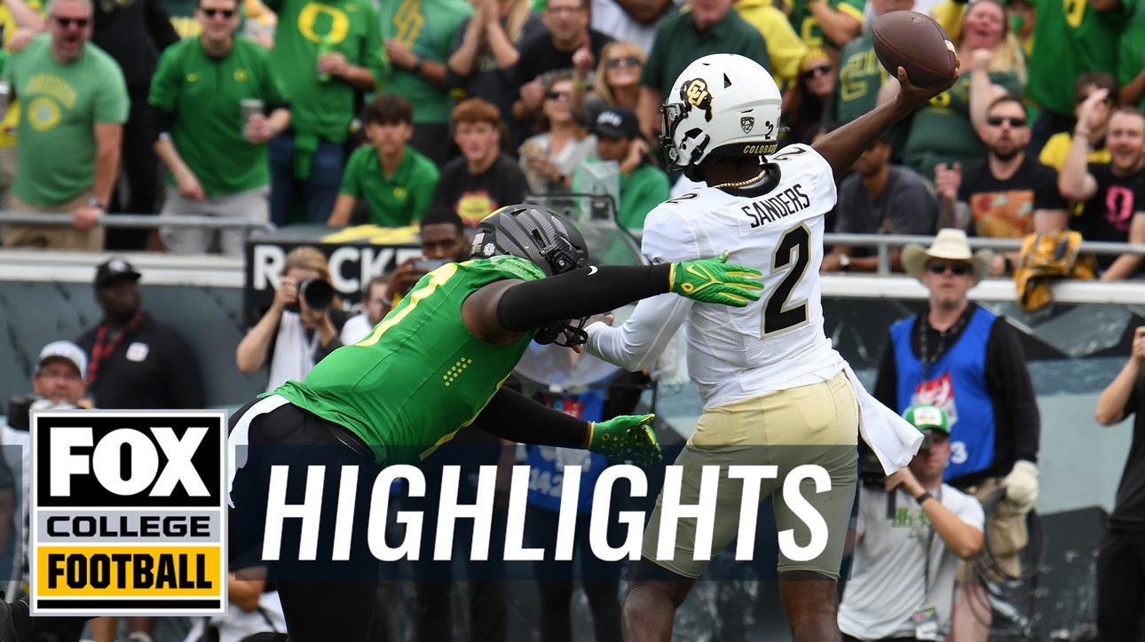 No. 19 Colorado Buffaloes vs. No. 10 Oregon Ducks Highlights