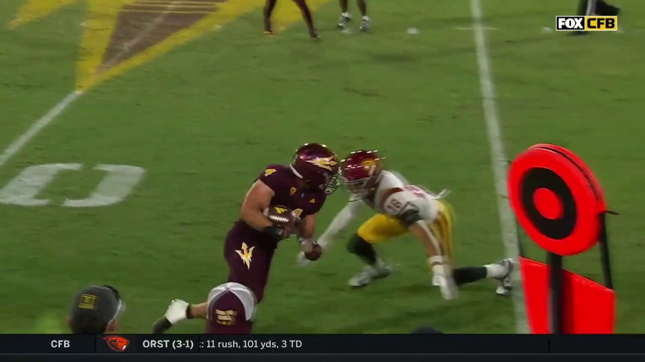 Arizona State's Cam Skattebo breaks a NASTY tackle en route to an ELECTRIC 52-yard rushing TD against USC