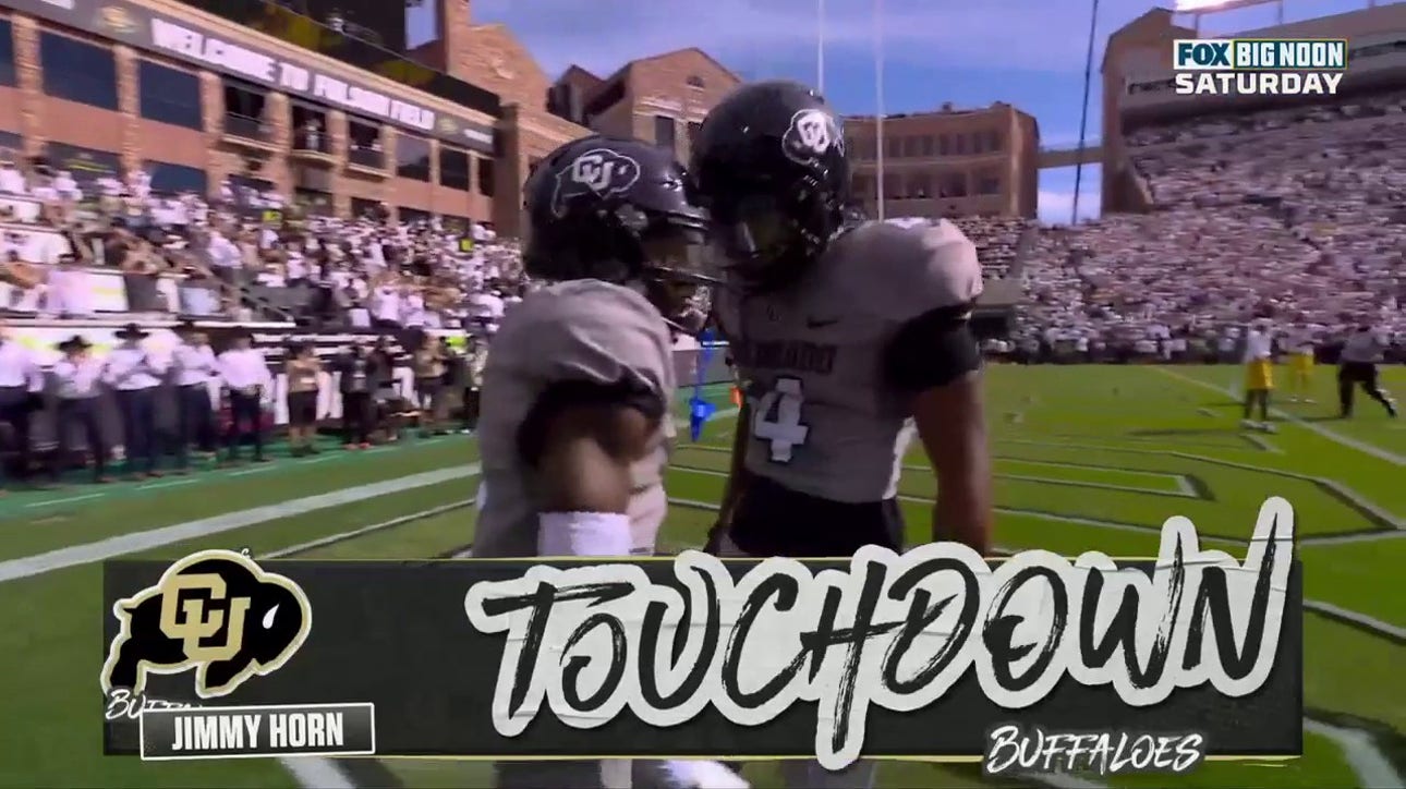 Shedeur Sanders finds Jimmy Horn for a 30-yard touchdown to get Colorado on the board against USC