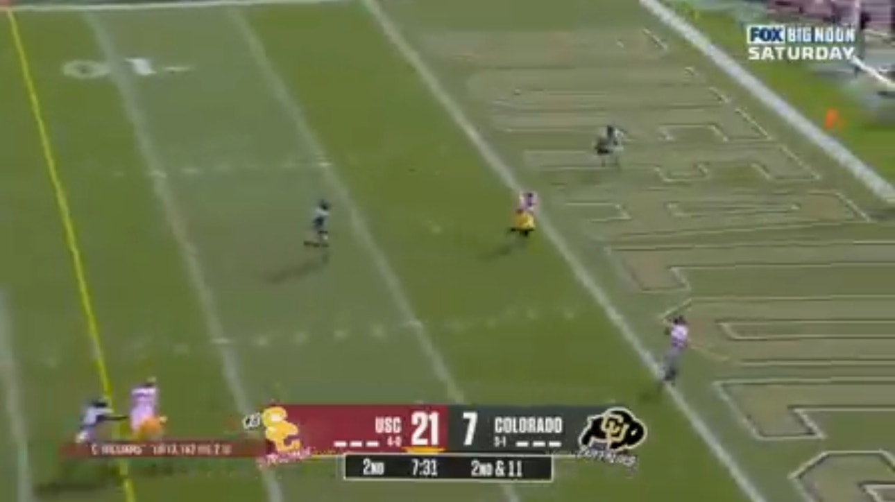 Caleb Williams finds Mario Williams for a 24-yard TD to extend USC's lead against Colorado