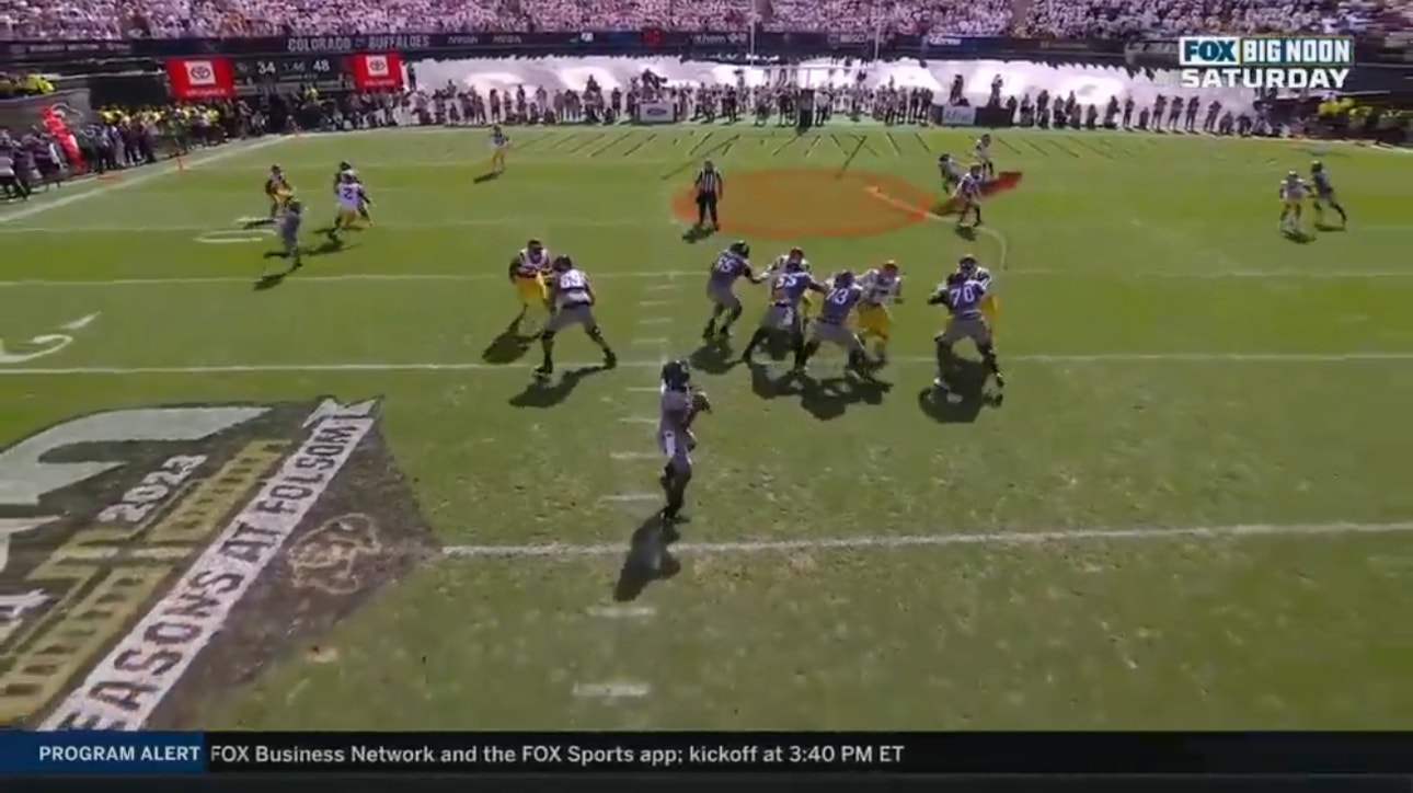 Shedeur Sanders throws his FOURTH TD as Colorado closes in on USC's lead